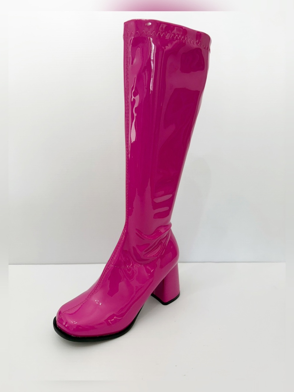 Ellie Women's GOGO 3" Heel Zipper Boot Fuchsia Size 7